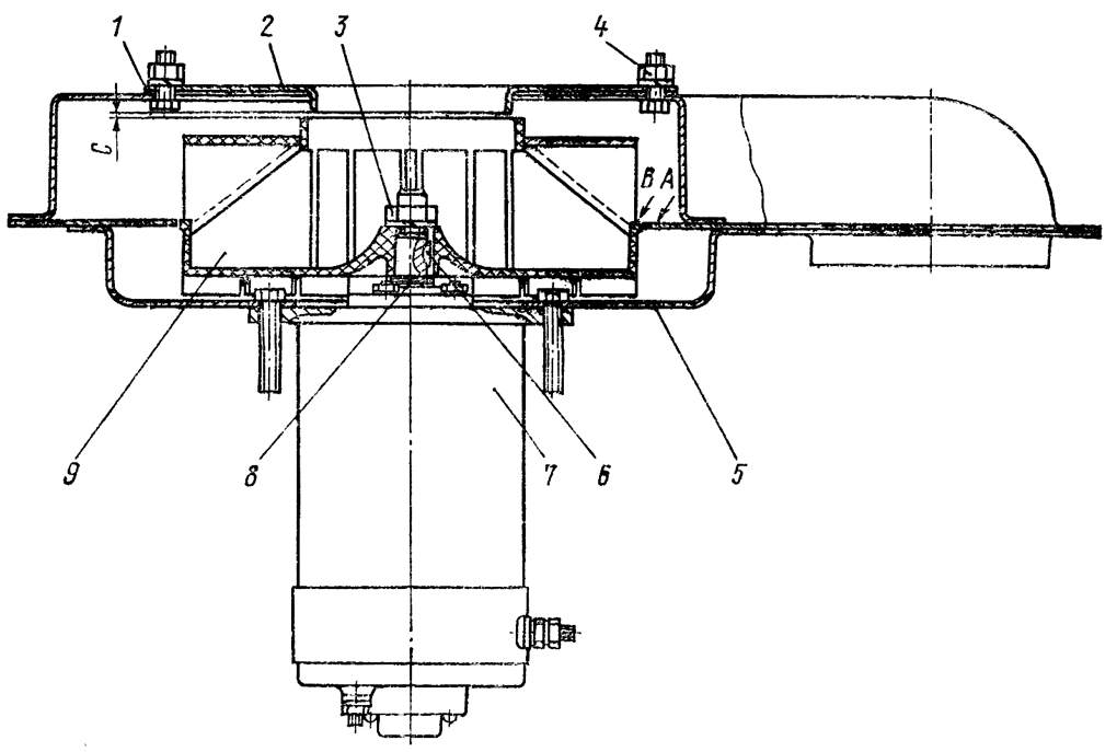 Вентилятор-пылеотделитель Вентилятор-пылеотделитель