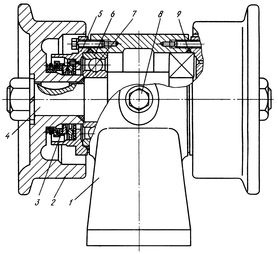 Рис. 82. Поддерживающий каток Рис. 82. Поддерживающий каток Т-130М
