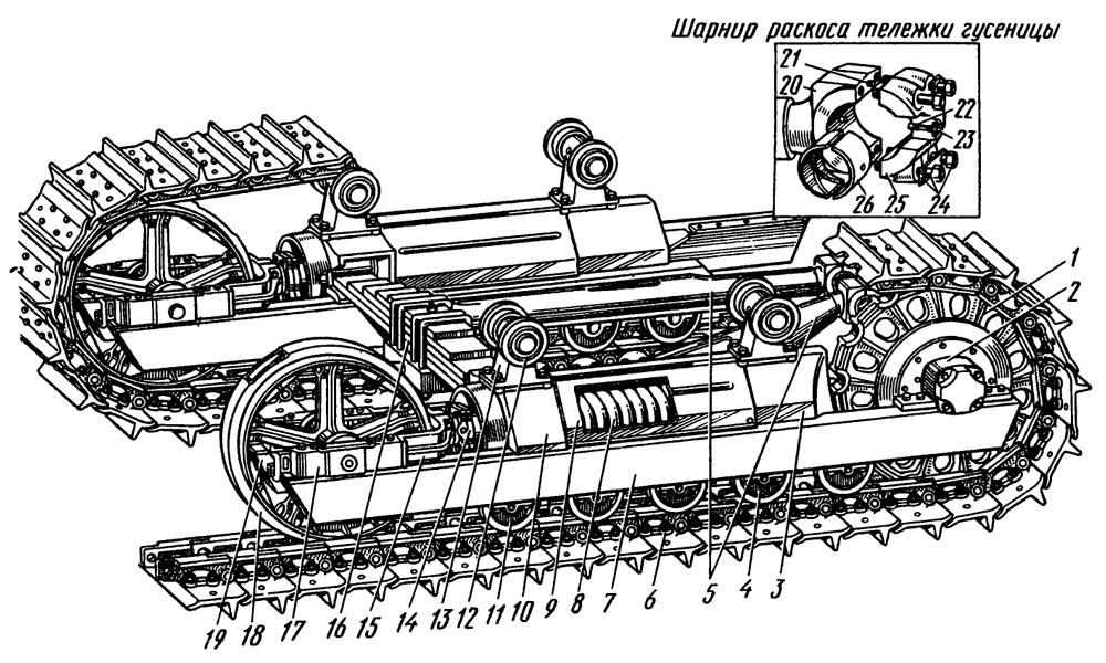 Рис. 80. Ходовая часть Рис. 80. Ходовая часть Т-130М